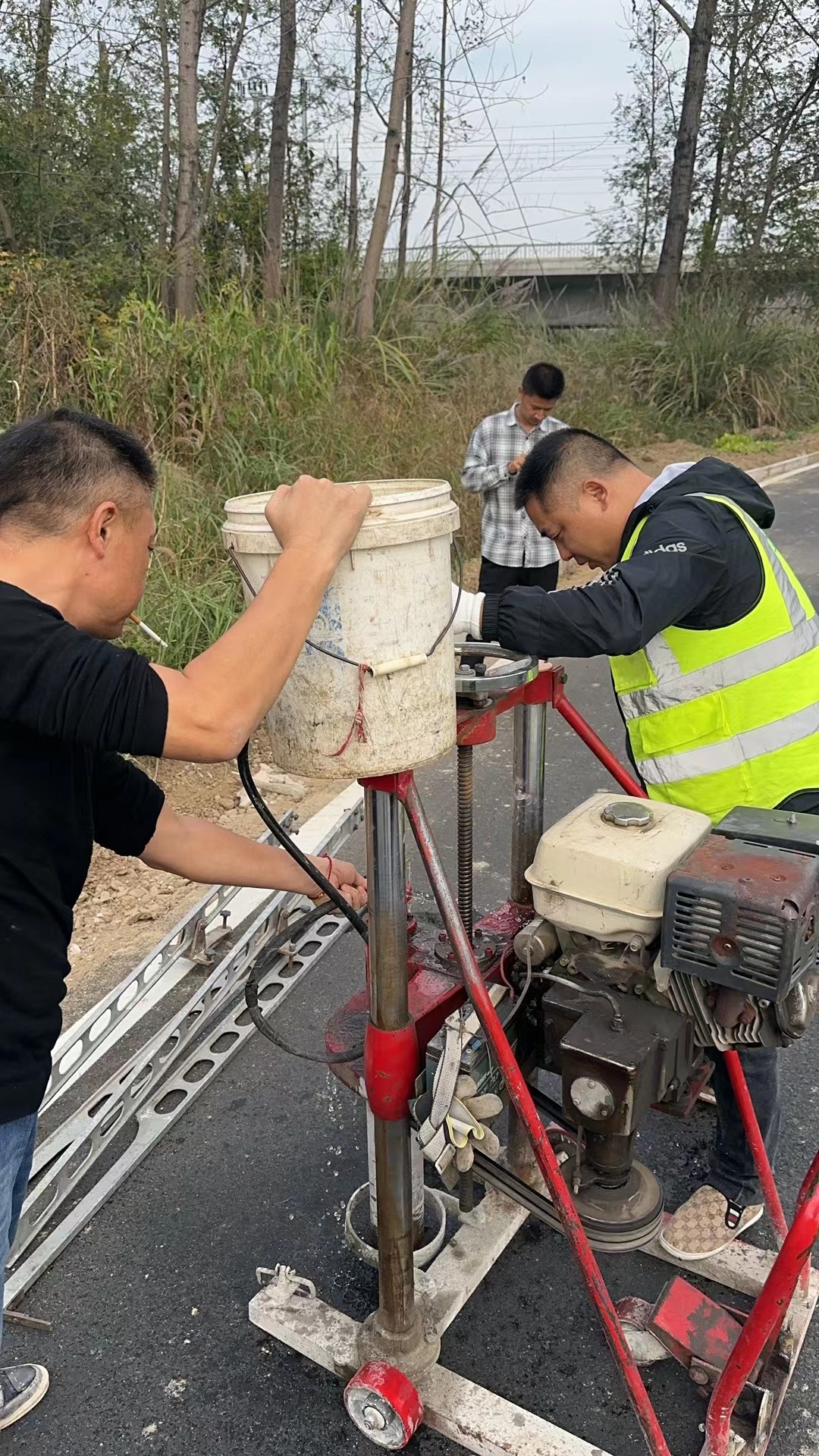 潛山雙車道升級改造工程檢測