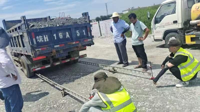 長河三橋連接線路床彎沉檢測